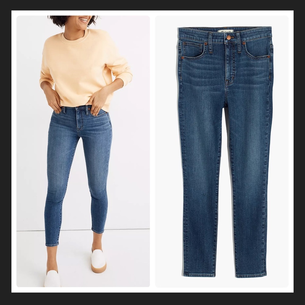 Madewell Curvy High-Rise Skinny Crop Jeans in Dalstrom Wash